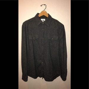 Vintage Look Charcoal Flannel